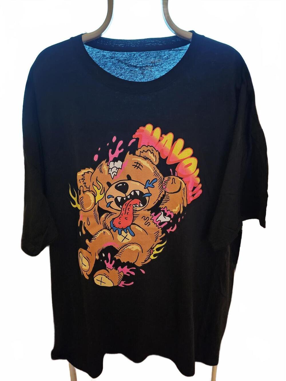 Wreaking Havok Teddy Fashion Nova Men Black T Shirt Sz. XXXL - NWOT new